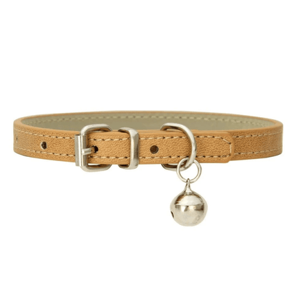 Collier En Cuir Pour Chat | Minouplus Beige / XXS