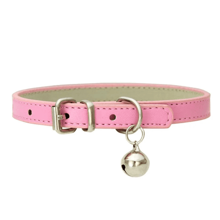 Collier En Cuir Pour Chat | Minouplus Rose clair / XXS