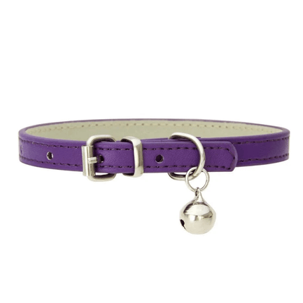 Collier En Cuir Pour Chat | Minouplus Violet / XXS