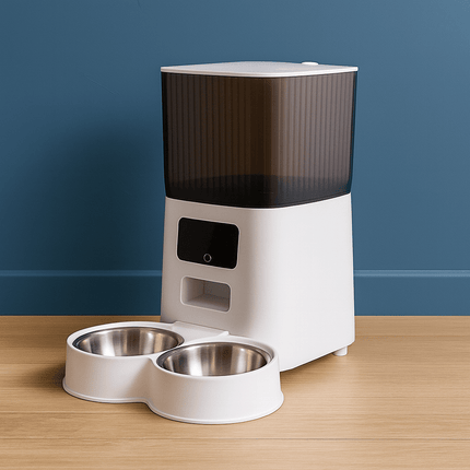 Distributeur Automatique De Croquettes Pour 2 Chats | Minouplus Bac double