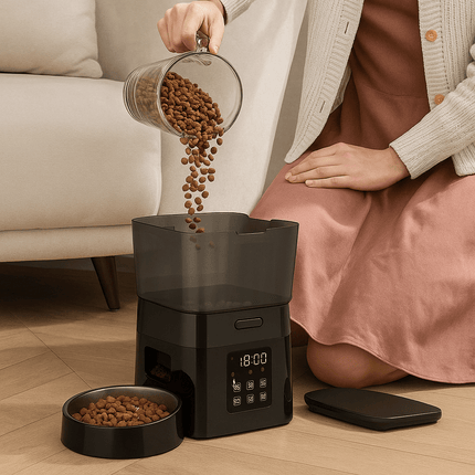 Distributeur De Croquettes Pour Chat Automatique | Minouplus