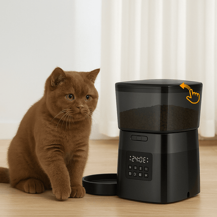 Distributeur De Croquettes Pour Chat Automatique | Minouplus