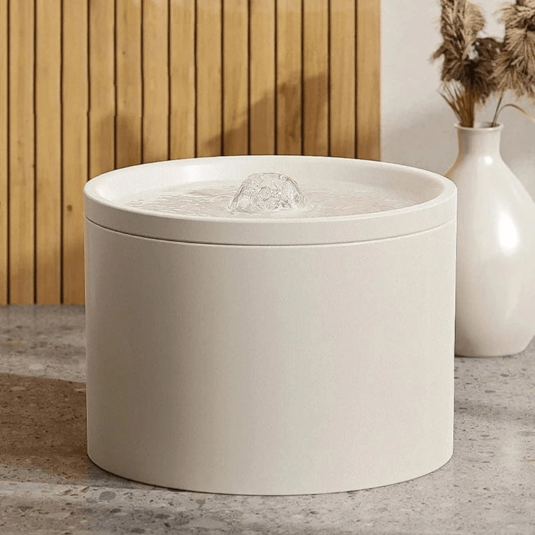 Fontaine À Eau Pour Chat En Céramique | Minouplus Blanc
