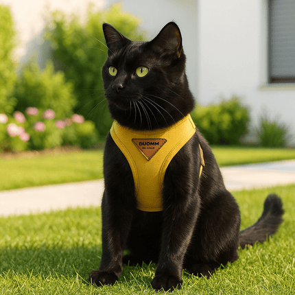 Harnais Pour Gros Chat | Minouplus Jaune / XS