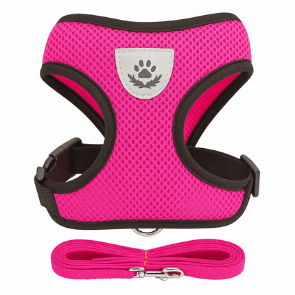 Harnais Pour Petit Chat | Minouplus Rose fluo / S
