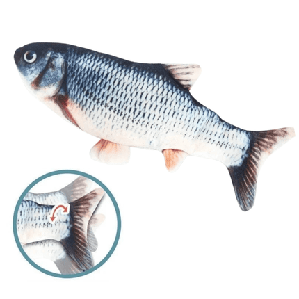 Jouet poisson pour chat | Minouplus Carpe de roseau