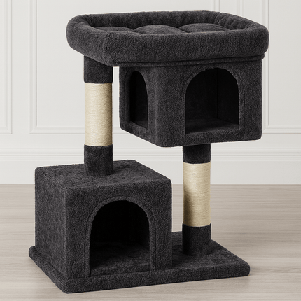 Petit Arbre Chat | Minouplus Gris foncé